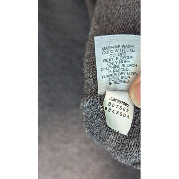 Pure J.Jill Pima Cotton Hooded Cardigan Open Front Draped Sweater - Picture 6 of 8